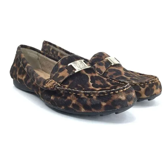 Giani Bernini Dailyn Memory Foam Slip On Loafer Mocs sz 8 Calf Hair Animal Fur - Picture 3 of 13